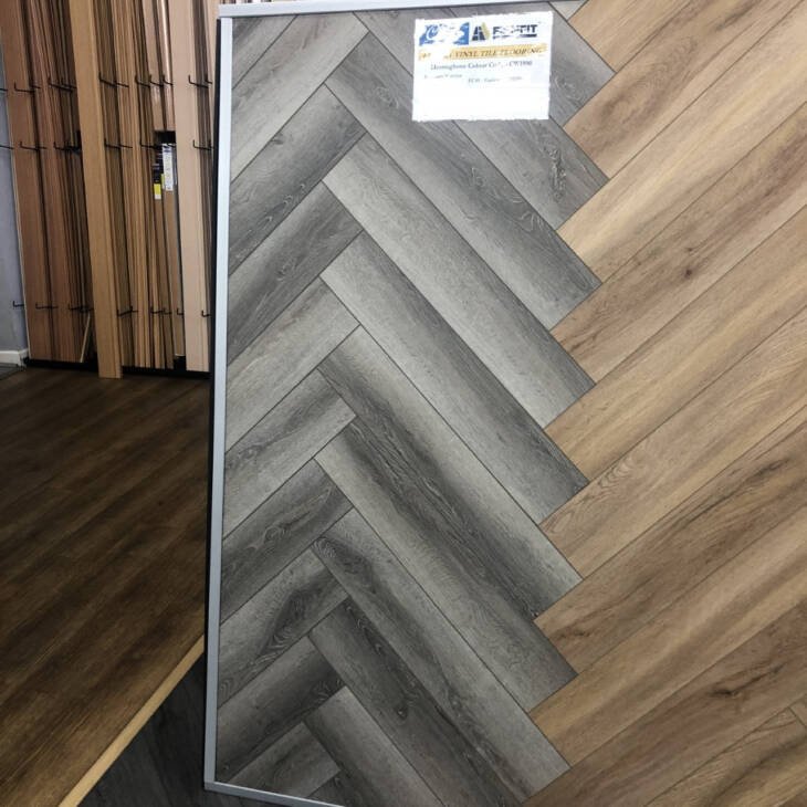 Chene Firmfit LVT Herringbone CW - 1990