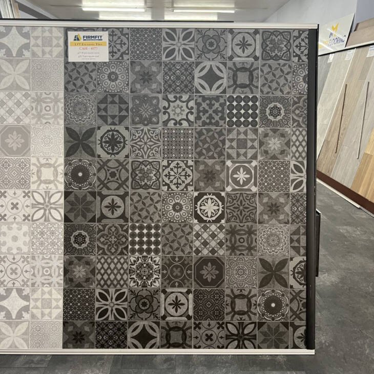 Firmfit LVT Encaustic Tiles - CAH 4077