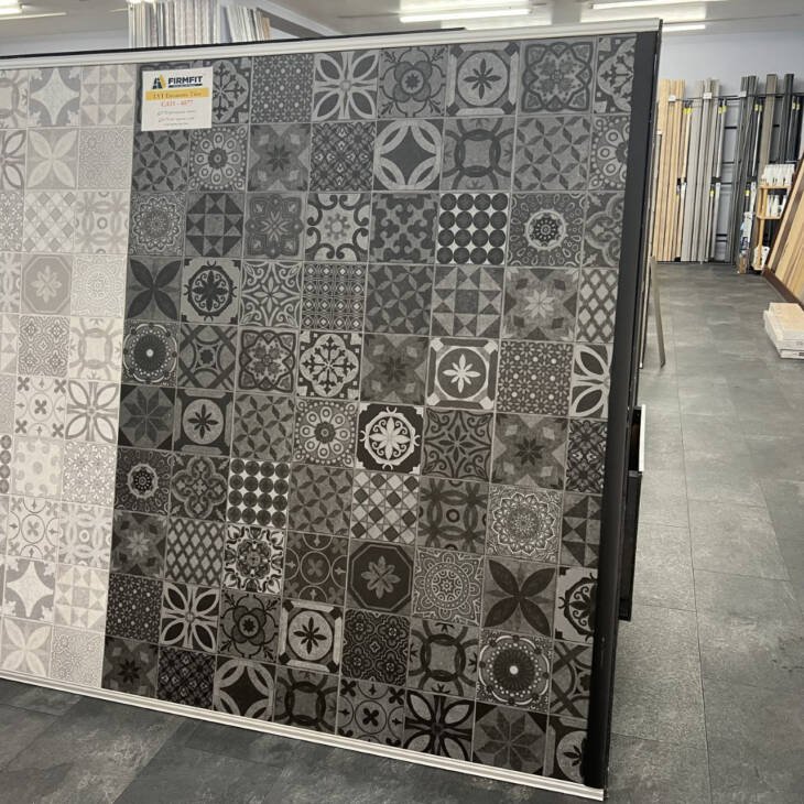 Firmfit LVT Encaustic Tiles - CAH 4077