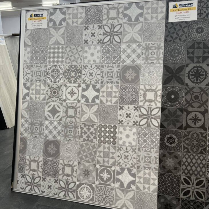 Firmfit LVT Encaustic Tiles - CAH 4078