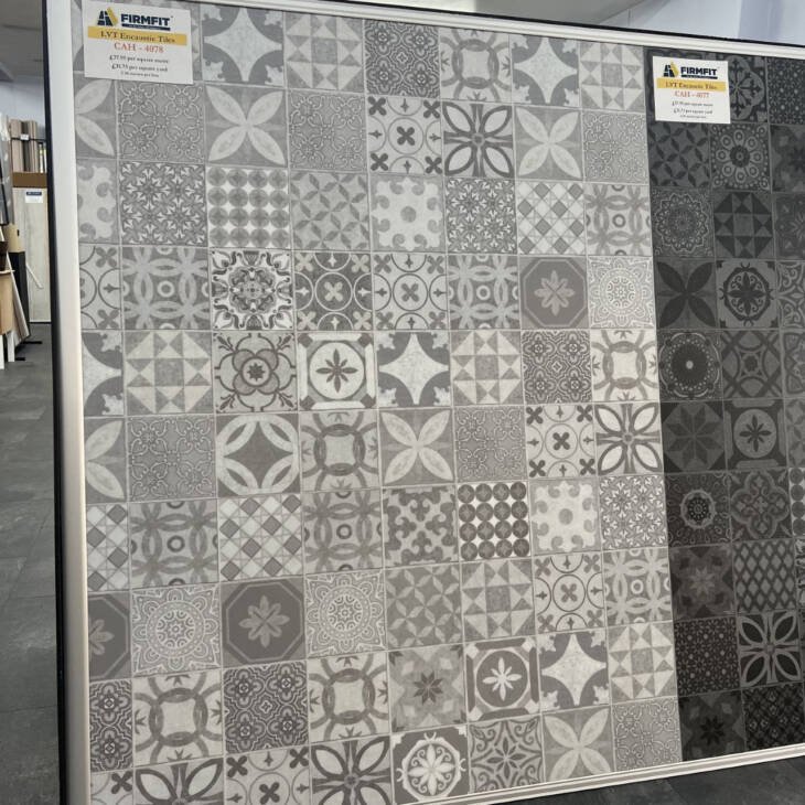 Firmfit LVT Encaustic Tiles - CAH 4078