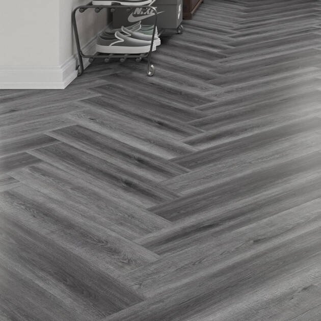 Light Luxury 12mm Herringbone - Century Oak